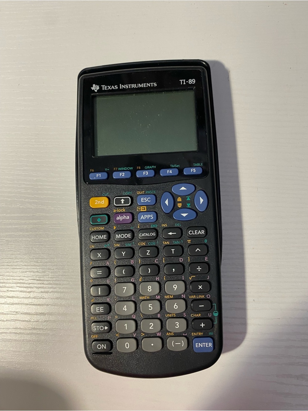 Texas Instruments TI-89 Graphing Calculator TI89 Tested w/ Cover Hard Case